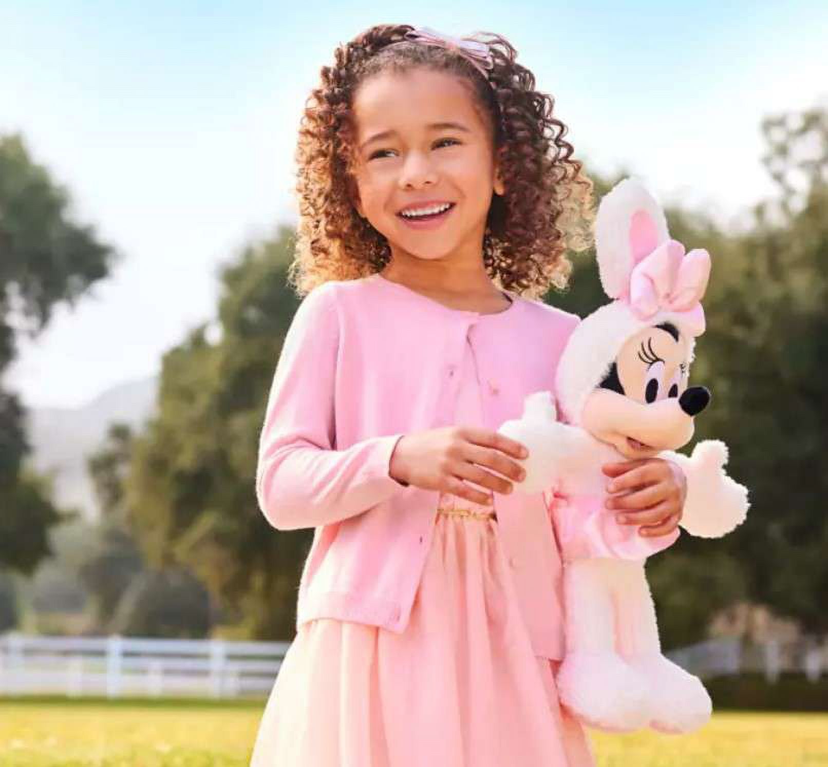 Disney 2024 Easter Minnie Mouse Plush (Furry Corduroy Bunny Suit (Non-Removable))