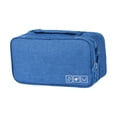 thumbnail image 4 of Bolsa de almacenamiento de ropa interior, embalaje de artículos de tocador, cubo, estuche para sujetador, ahorro de espacio, organizadores de viaje, azul, 4 of 8