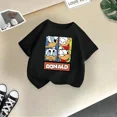 thumbnail image 3 of Marca Linda camiseta de algodón de verano para niños con el Pato Donald, linda y divertida camiseta de dibujos animados de Disney para niño y niña, ropa informal de moda para niños, 3 of 5