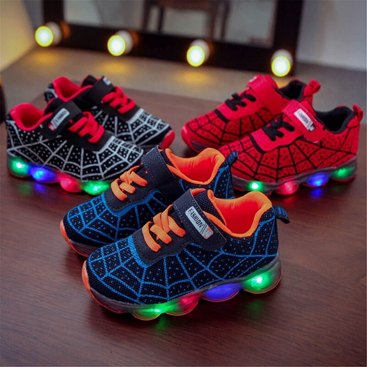 Kids Light Up Shoes Trainers for Toddler Boys Girls Luminous Breathable Walking Flash Sneakers Walmart