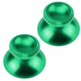 thumbnail image 1 of YUNDAP 2pcs Grip Stick for PS4 Xbox One Game System Controller Universal Metal Mushroom Rocker Cap Green, 1 of 8
