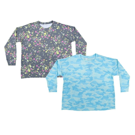 Ideology Women's Plus Size T-Shirt Pullover Long Sleeve Top Crew Neck Tee New