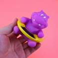 thumbnail image 2 of Masteelf Floating Bath Thermometer Cartoon Animal Shape Tub Thermometer for Baby Toy Bathtub Swimming Pool (Hippo), 2 of 8