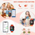 thumbnail image 3 of TOPCHANCES 4G Smart Watch for Boys Girls, 1.83in Touch Screen Kids Smartwatch with Games, Two-way Voice Calls, SOS Call, SMS function (Orange), 3 of 7