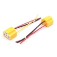 thumbnail image 2 of 8Pcs 3 Cables Conector Cerámico Hembra Toma de Luz H4 Faro Antiniebla de Coche Amarillo, 2 of 3
