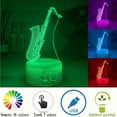 thumbnail image 2 of FYBTO 3D Art Deco Table Lamp Music Decor LED Acrylic Night Light Remote Control Multicolor Dimmable USB Bedroom Lighting Bedside Lamp Lamp Fashion, 2 of 6