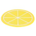 thumbnail image 3 of Fruit Shape Coaster Tableware Placemat Silicone Cup Drinks Holder Mat Kitchen AccessoriesLemon, 3 of 14