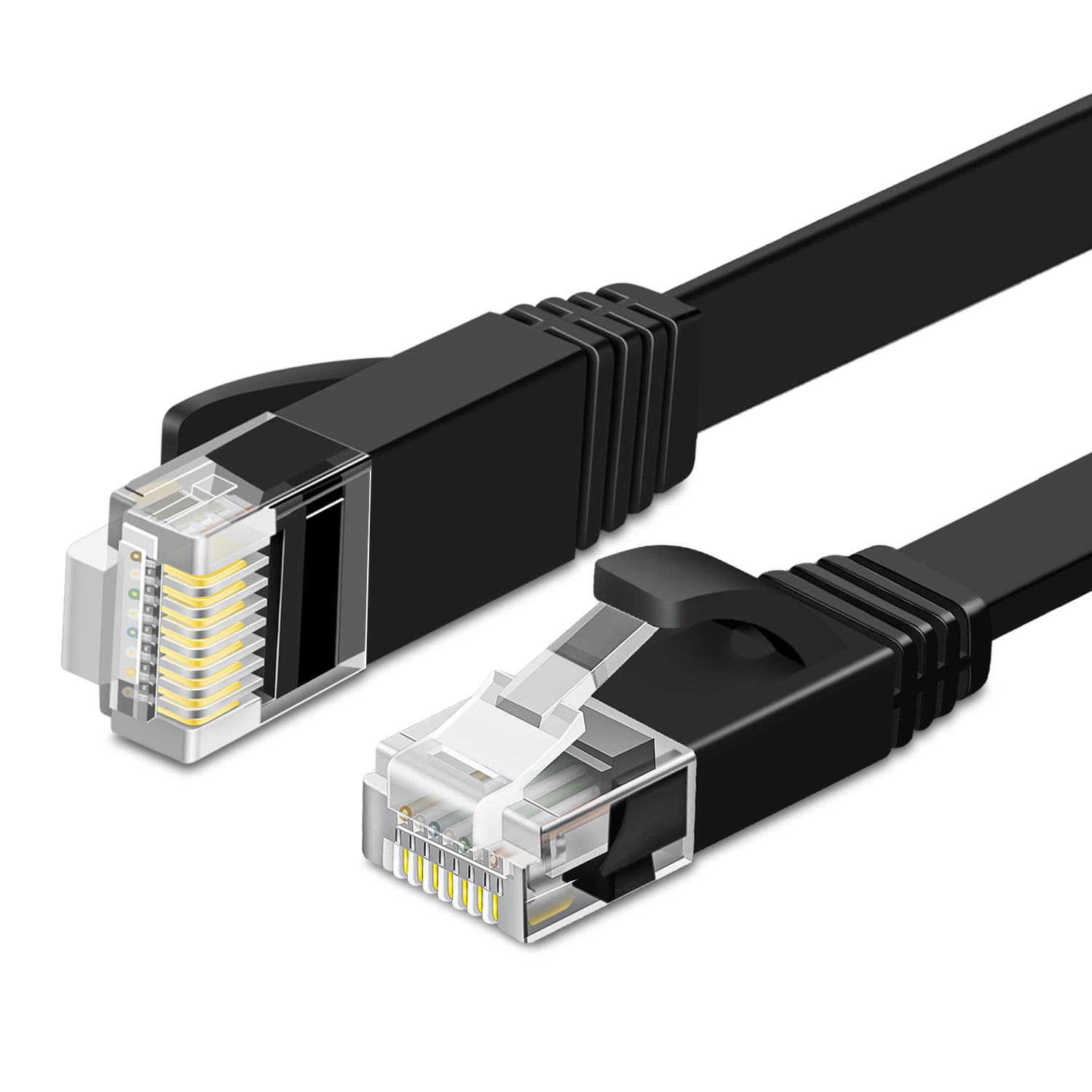 Color : Black Electronic Tools 3m CAT6 Ultra-Thin Flat Ethernet Network LAN Cable Black Patch Lead RJ45 