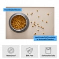thumbnail image 5 of GORILLA GRIP Silicone Pet Feeding Mat, 100% Waterproof, Protects Floors, 18.5x11.5 Cream, 5 of 9