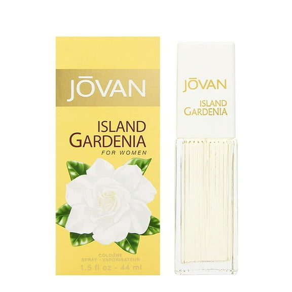 Jovan Island Gardenia Eau de Cologne Spray, Refreshing Women's Perfume, Natural Scent, Vegan Formula, 1.5oz