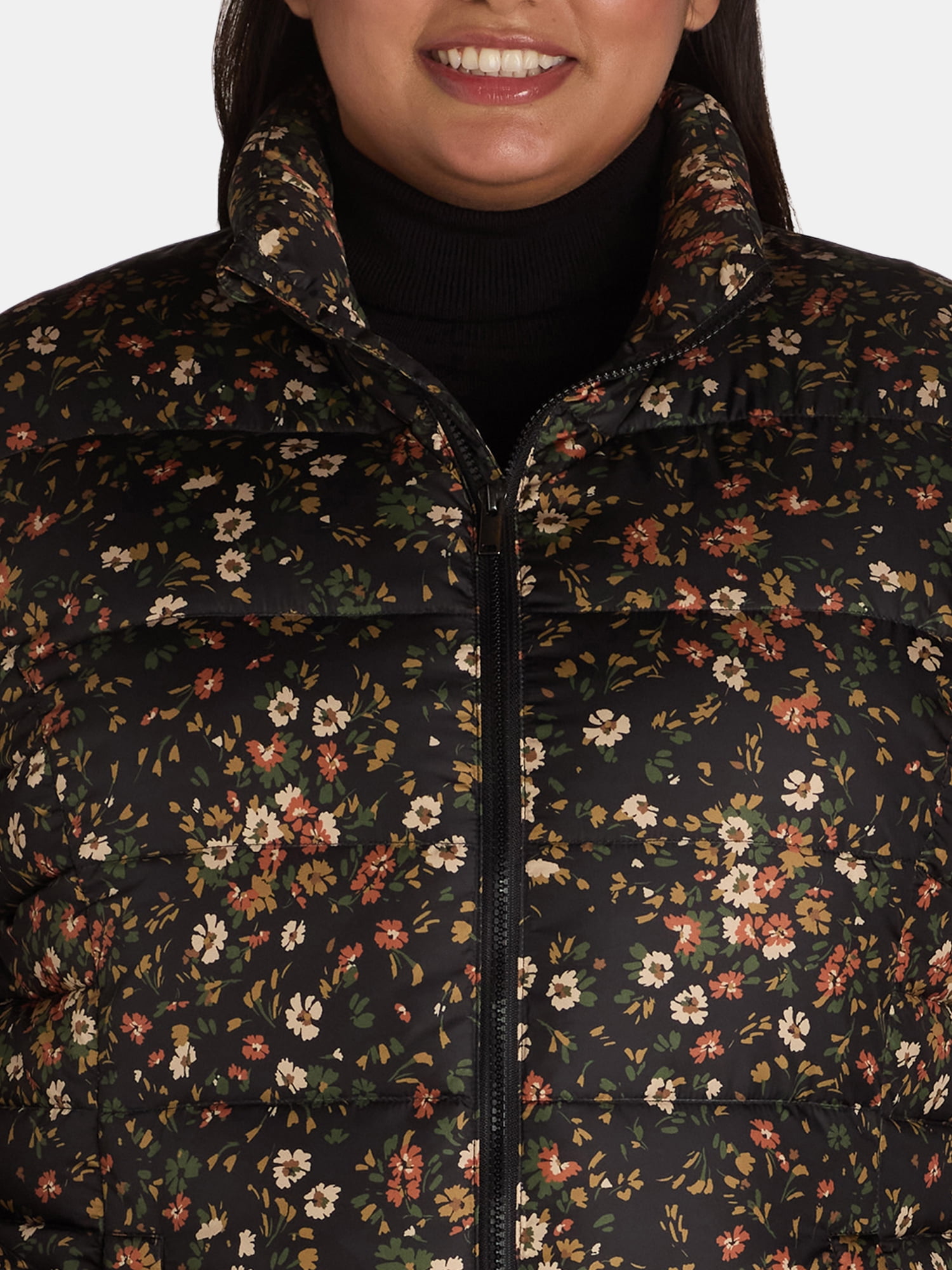 Time and Tru Women's and Women's Plus Core Puffer, Sizes XS-3X