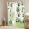 thumbnail image 3 of Castle Fairy Cartoon Panda Black Out Curtains,Green Leaves Curtains Pack of 2 (42x63 Each), 3 of 6