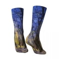 thumbnail image 4 of Sunset Forest Print Socks Korean Stockings Autumn Anti Bacterial Socks High Quality Desi, 4 of 7