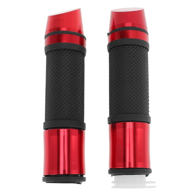 Kit de cubiertas para manillares de motocicleta Unique Bargains 7/8" 22mm 15/16" 24mm, agarre de aluminio y goma antideslizante para motocicleta, scooter, bicicleta y ATV, color rojo, 1 set