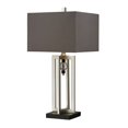 thumbnail image 1 of ElkGroup International D228 Silver Leaf Table Lamp With Crystal Accents And Grey Shade, 1 of 1