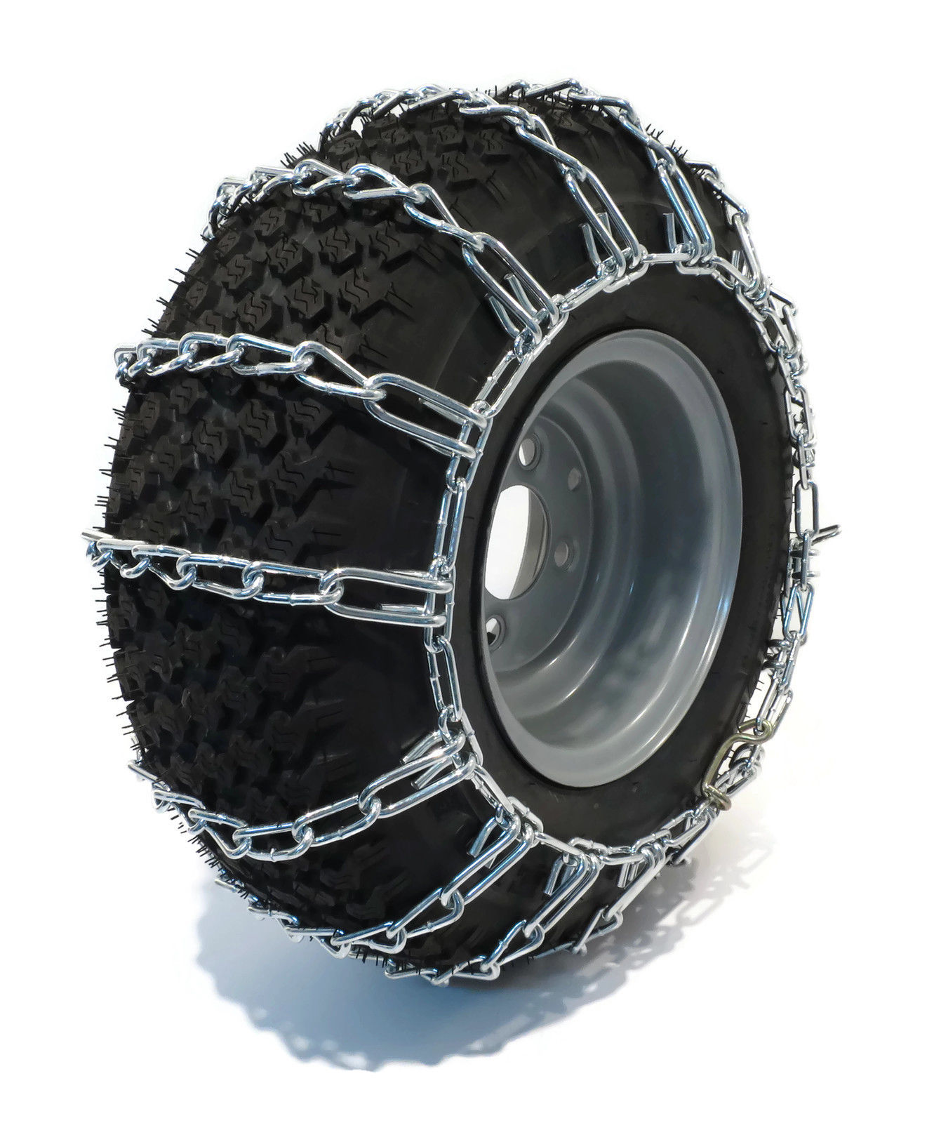 The ROP Shop | Pair 2 Link Tire Chains 18x8.5x8 For Simplicty Lawn Mower Garden Tractor Rider. TRS Part Number: 100149 - image 4 of 5