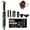 Black, variant on Professional Foldable Air Styler & Hair Dryer Set, 6-in-1 High-Speed Ionic Styler with Auto-Wrap Barrels & Volumizing Brushes, No Heat Damage