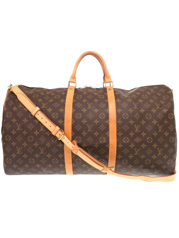 Pre-Owned Louis Vuitton Keepall Bandouliere 60 Monogram Boston Bag M41412...