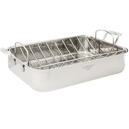 Cuisinart Chef's Classic Stainless Steel Rectangular Roaster with 16 in Rack