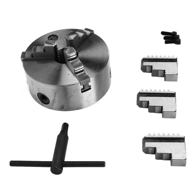 Portabrocas de torno autocentrante, Portabrocas de torno autocentrante Portabrocas de torno de metal Portabrocas de mandíbula Estética elegante