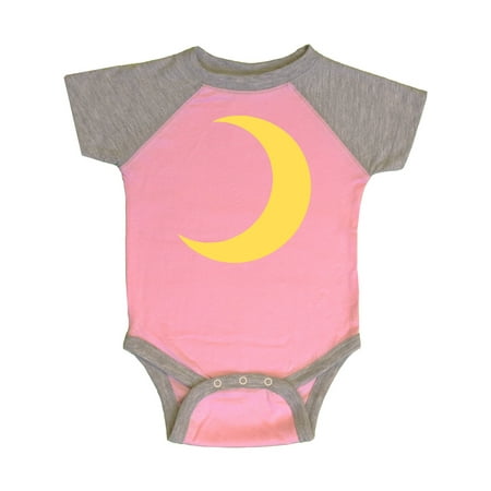 

Inktastic Cute Yellow Moon Gift Baby Boy or Baby Girl Bodysuit