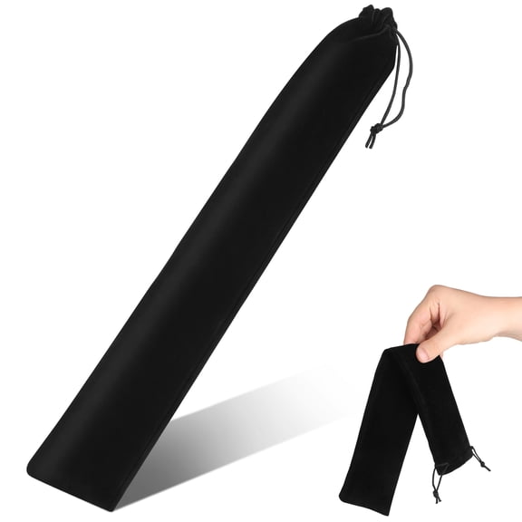 BESTYASH Black Drawstring Flute Pouch Small Portable Case for Musical Instruments