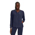 thumbnail image 2 of Fit by White Cross Women's Zip Front Mesh Detail Solid Scrub Jacket, 2 of 4