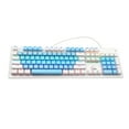 thumbnail image 2 of Wired Mechanical Keyboard, 104-Key Real Mechanical Gaming Keyboard Rainbow Backlit Keyboard Ergonomic Design USB Wired Keyboard for Wins PC Laptop for Game and Office, 2 of 7