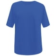 thumbnail image 1 of Kcodviy T-Shirt Ample pour Femmes, Manches Longues, Col Rond, Manches Courtes, Blouse Décontractée, 1 of 7
