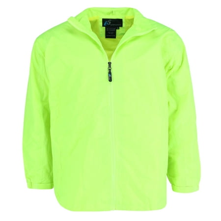 I5 Apparel Lightweight Safety Color Windbreaker Rain Jacket (Men's ...