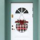 thumbnail image 4 of Decoración de letrero de Navidad redonda Decoración de pared y puerta de madera Decoración Letrero decorativo Decoración de arte de pared de Navidad Negro BLESIY Señal de puerta, 4 of 8
