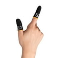 thumbnail image 1 of kurtrusly 2 Pièces Téléphone Intelligent Jeux Manches Bout des Doigts Gants Anti-Transpiration Écran Tactile Portable Confortable Réutilisable Contrôleur Couvre Noir, 1 of 1
