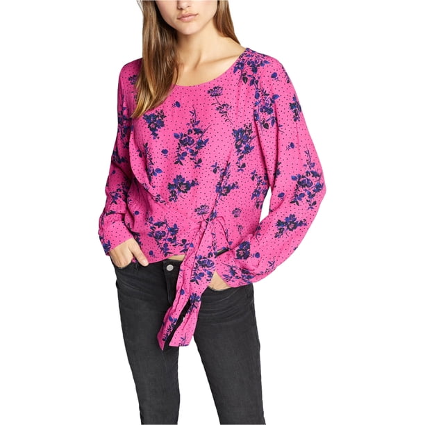 Blusa para mujer Sanctuary Clothing Wrap It Up Pullover rosa grande