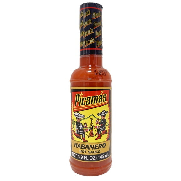 SALSA PICAMAS HABANERO ROJA 24/6.2 OZ FL (185 ML)