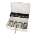 thumbnail image 2 of Metal Cash Register with Key Lock-Portable Money Organizer Box Pink, 2 of 5
