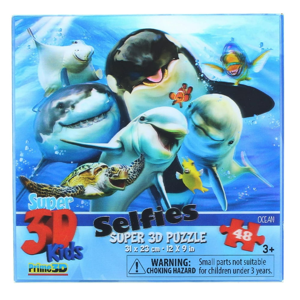 Ocean Selfie 48 Piece Super 3D Kids Jigsaw Puzzle ...