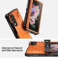 thumbnail image 5 of Feishell Rugged Case for Samsung Galaxy Z Fold3,Bulit-in Screen Protector & Kickstand,Heavy Duty Shockproof Hybrid TPU+PC Hinge Protection Armor Protective Phone Case with S Pen Holder,Orange, 5 of 11