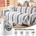 thumbnail image 4 of TOPCHANCES Sofa Slipcovers, Couch Throws Blanket for 2 3 Seats Sofa, Sectional Couch Covers for L Shaped Couch (71"x 118", Gray), 4 of 11