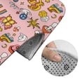 thumbnail image 5 of Yiaed Retro 70s Hippie Print Bathroom Mat Set 2 Pieces Mat Anti-Skid Pad Ultra Soft and Absorbent Bathroom Bath Mat Contour Bath Rugs for Toilet Base, 5 of 6