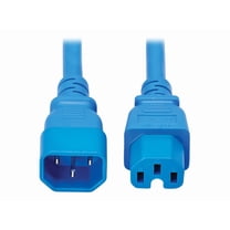 Tripp Lite series Power Cord C14 to C15 - Heavy-Duty, 10 ft, Blue P018-010-ABL