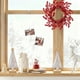 thumbnail image 4 of Adorno para árbol de Navidad | Decoración artificial de flor de Pascua y bayas | Base de madera con piñas, 4 of 6