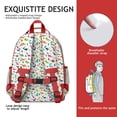 thumbnail image 3 of Minimalist Dinosaur Artistic Backpack with Baby Dino Pattern and Retro Hand-Drawn Watercolor Design, 3 of 6