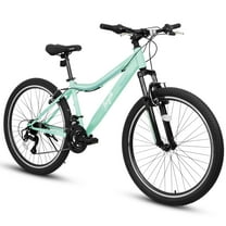 iYofe 24inch Mountain Bikes for Girls Kids Teens Womens Adults, 21 Speed Mountain Bike with Dual V-Brakes, Girls Bicycle, Commuter bike w/Adjutable Seat Height, Green