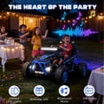 thumbnail image 3 of 36V Electric Ride On Car for Big Kids, 2 Seater 36V Powered Electric Ride on Toy with Rear Wheel Spring Suspension, Bluetooth, Music, Max 8.7 MPH, Kids Electric Vehicle for Boys Girls Ages 6+, Blue, 3 of 8