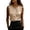 Rose Gold, variant on U-Neck Spaghetti-Strap Tank Top, Women's Ice-Silk Satin Versatile Outerwear Top, Layering Base Layer for Blazers,Black,M