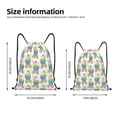 thumbnail image 2 of Gaeub Rainbow Llama Drawstring Backpack Bag Sport Gym Sackpack Heavy Duty String Backpack for Men Women-Small, 2 of 6