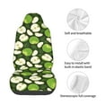 thumbnail image 4 of Picia Green Fruit Print Waterproof Sweating Car Seat Cover for Post Gym Workout, Running, Beach and Hiking, Universal Fit Anti-Slip Bucket Seat Protector, 4 of 5