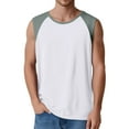 thumbnail image 4 of Men's Spring/Summer Color Blocking Sleeveless Vest - Lightweight Mesh, Wide Shoulder, Sporty Fit - Ideal for Layering or Active Wear, 4 of 5