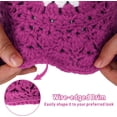 thumbnail image 5 of YooGuoGuo Daisy Flower Crochet Bucket Hat Packable Short Brim Knit Fisherman Hat for Women, 5 of 6