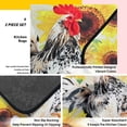 thumbnail image 6 of Christmas Thanksgiving Gift Rooster Kitchen Rugs and Mats Non Skid Washable, Non-Slip Backing Kitchen Mat Set of 2 for Floor Kitchen Runner Rug Sets for Kitchen Dining Room Sink 17x47+17x23, 6 of 6